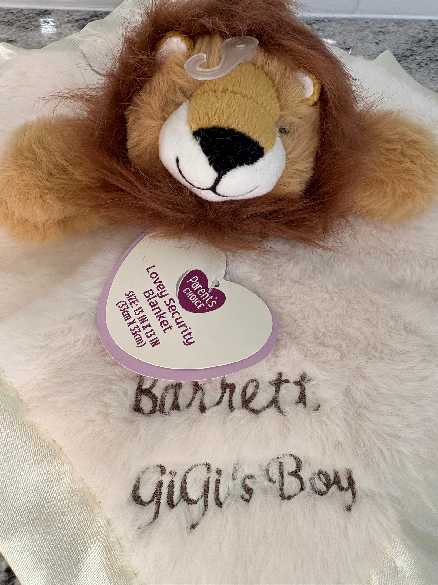 Custom Embroidered Stuffy & Lovey